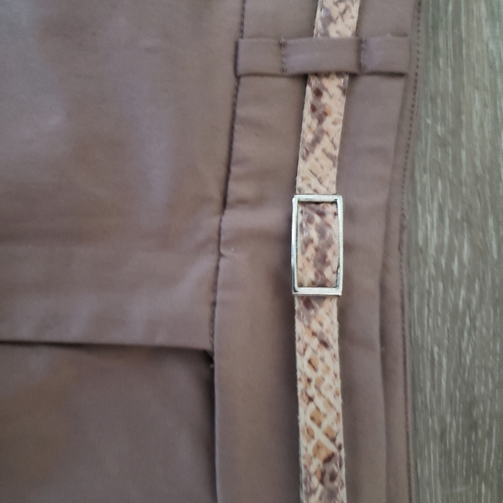 Bebe Brown Crop Pants Size 8 - Picture 2 of 4